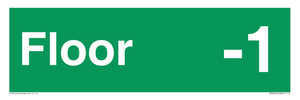 Floor -1  - Fire safety: Approved Document B Wayfinding sign